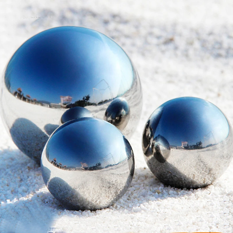 Garden Stainless Steel Hollow Ball Bright Mirror Outdoor Decor Sphere Founta$s 