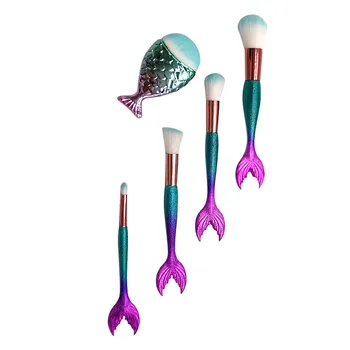 

5PC Make Up Foundation brush Nylon eyeshadow eyebrow eyeliner soft Cosmetic Brushes Eye Shadow pinceis de maquiagem J324