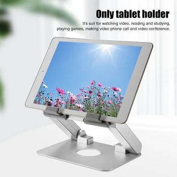 

Multifunctional Desktop Portable Adjustable Angle Office Tablet Stand With Cooling Fan Anti Slip Hands Free Aluminum Alloy Home