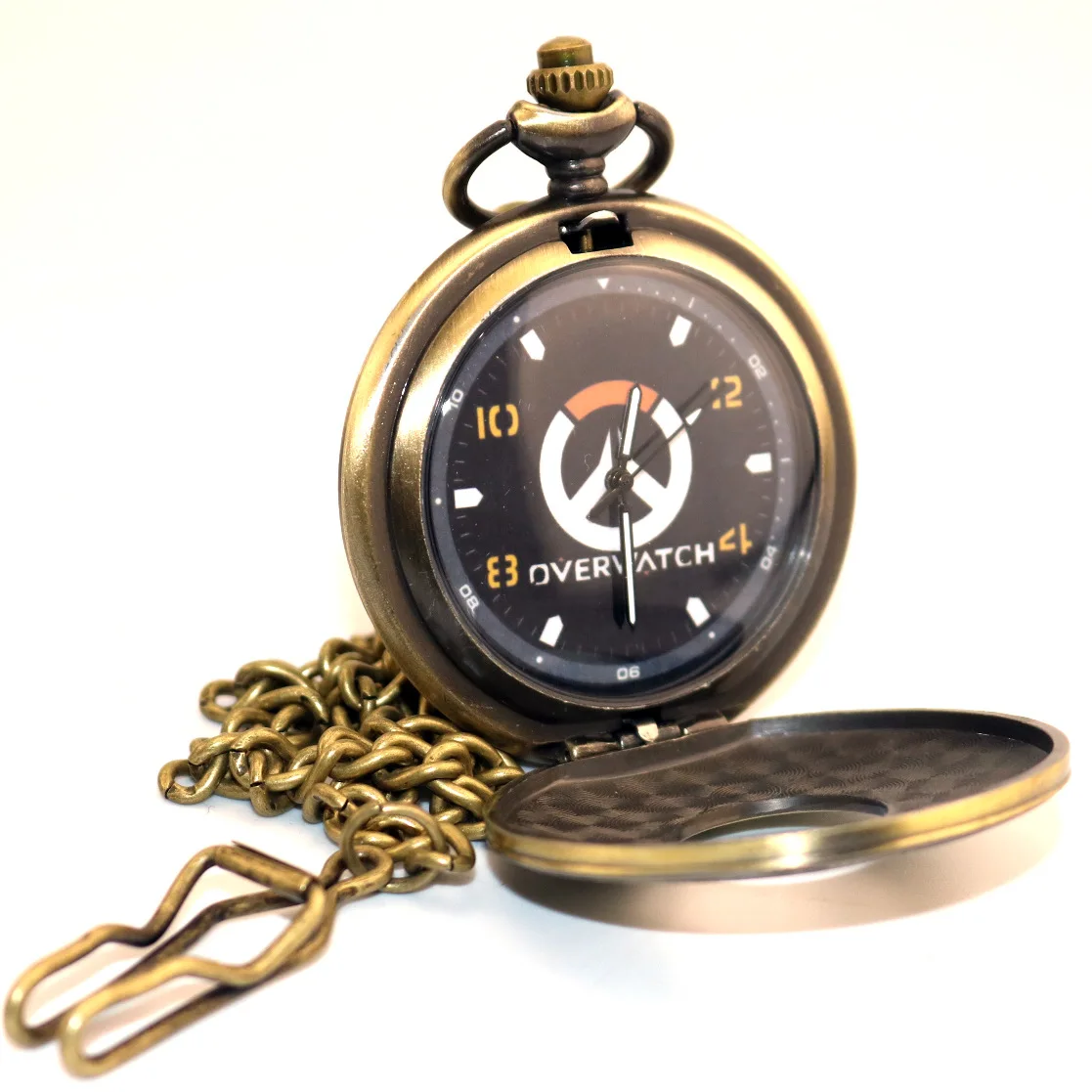 Игра Overwatch карманные часы с цепью лист фигура кулон с necklace ем косплей аксессуар подарок