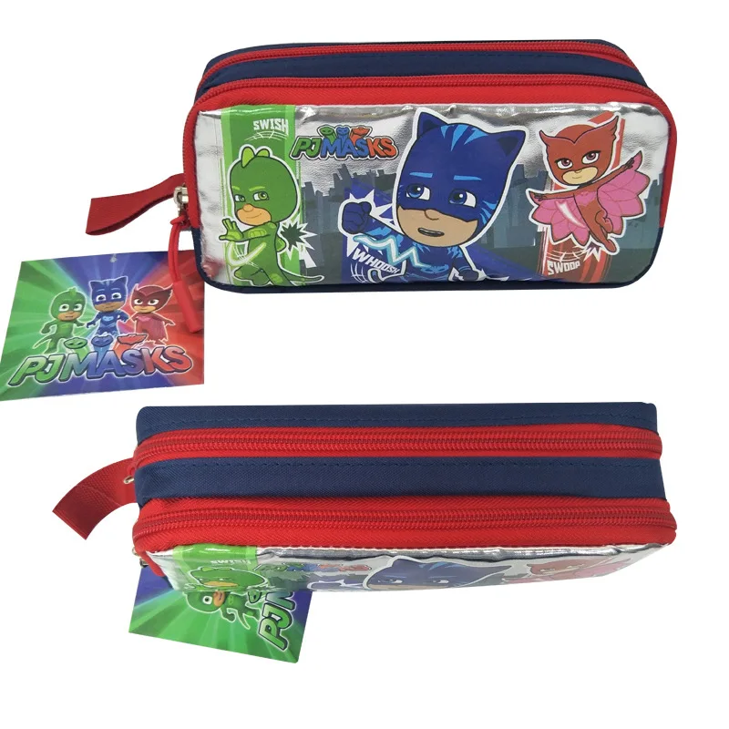 Pj mask, мультяшная сумка, унисекс, Catboy Owlette Gekko, чехол-карандаш, двухслойный, большая емкость, сумка для хранения, подарок для детей 2B66