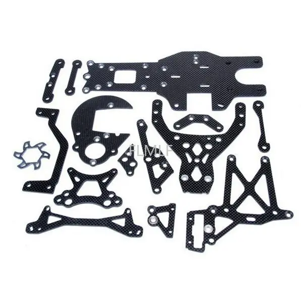 

Carbon Fiber Upgrade Parts Chassis Plate Kit Fit for 1/5 HPI ROVAN ROFUN KM GTB TS BAJA 5B 5T 5SC King Motor Truck