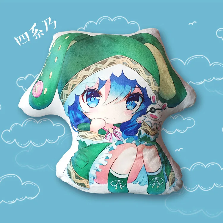 Милые аниме Rem Ram Hatsune Мику римуру мультфильм спящие игрушки мягкие плюшевые подушки спинки подушки офис диван украшения куклы