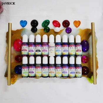 

18 Colors Epoxy Resin Diffusion Pigment 10mL Alcohol Ink Liquid Colorant Dye DIY Silicone For Resin Craft Jewelry Making Tools