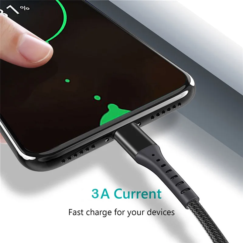 Кабель Micro USB для зарядки телефона и передачи данных USB кабель для samsung S7 Edge Redmi Note 5 6 Pro 6A Android Microusb шнур Быстрая зарядка кабель