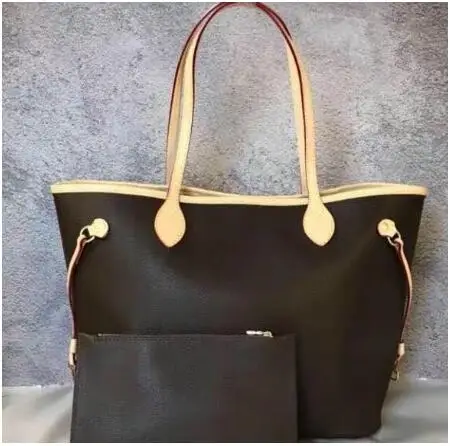 

Hot Sale Vogue Good Quality Tote Handbag Neverful Bags for Women 2019 Composite with Small Purse GM/MM FREE SHIPPING