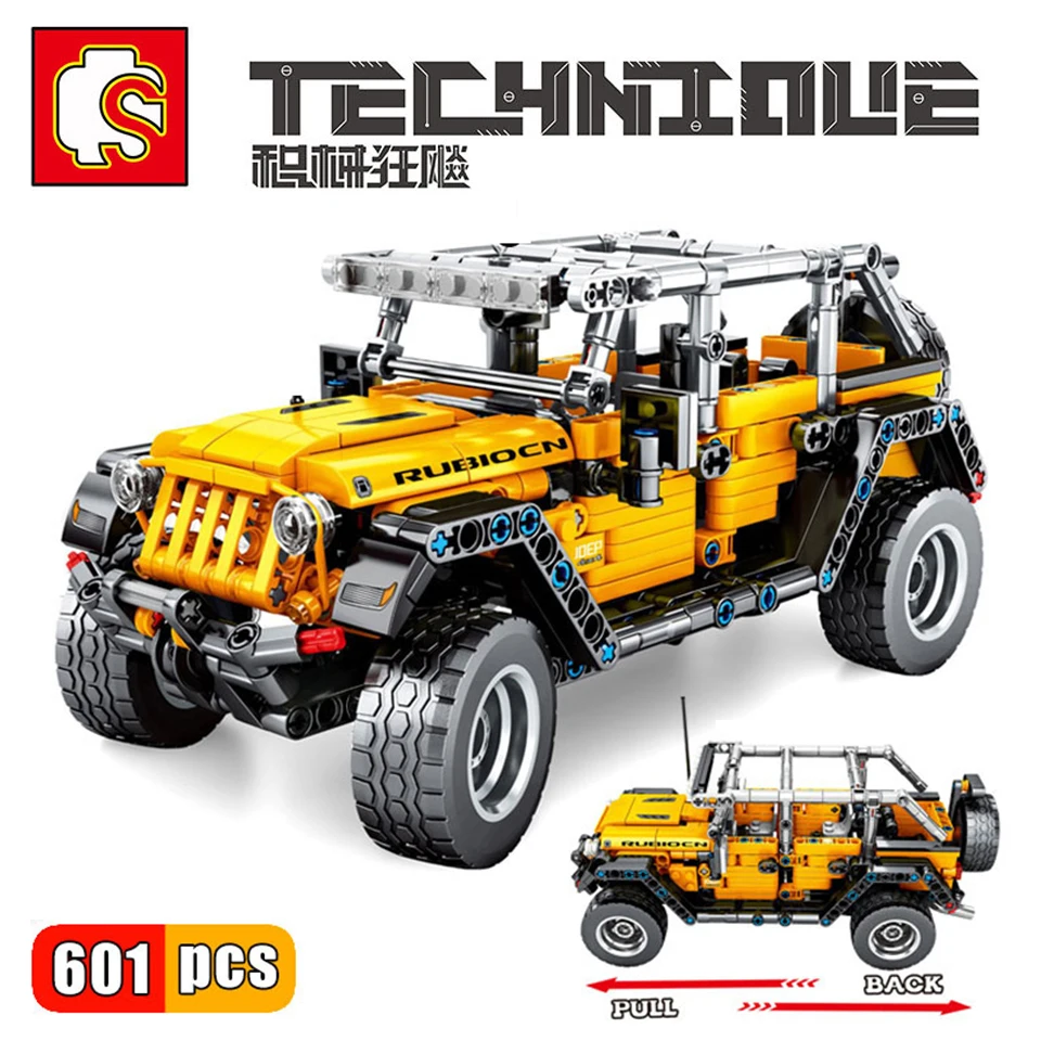 

Sembo Technic MOC Jeeps Wrangler Building Blocks Bricks Model Set Racing Car Block Toys Kids Christmas Gifts Toys for Boys