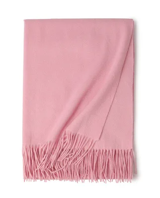 Pink Роскошный женский шарф, кашемировый, роскошный бренд, высокое качество, длинный, зимний, для девушек, шерсть, шаль, обёрточная бумага, теплый, толстый, большой размер, палантины - Цвет: Pink