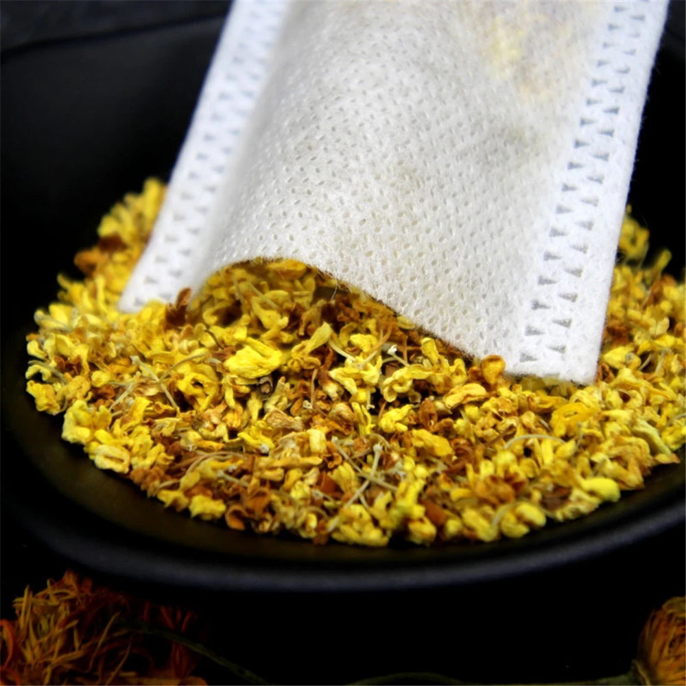 5.5 x 7 CM Disposal Tea Bags Empty Scented Teabags EmptySeal Filter Paper 100pcs/lot Disposable Tea Bags With String