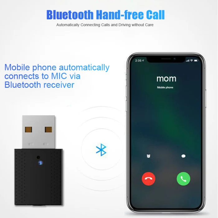 2 в 1 USB Bluetooth 5,0 адаптер мини беспроводной аудио передатчик приемник для компьютера NC99