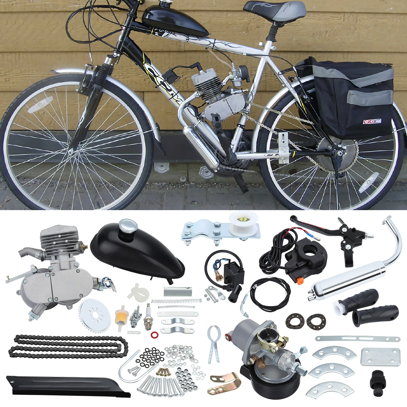 80cc 2 Stroke Bicycle Gas Engine Kit 