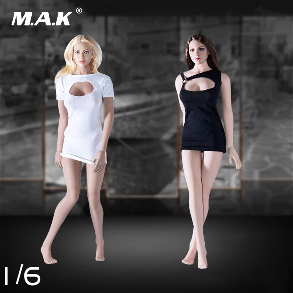 Косплей на заказ масштаб 1/6 черная короткая Сексуальная футболка юбка одежда