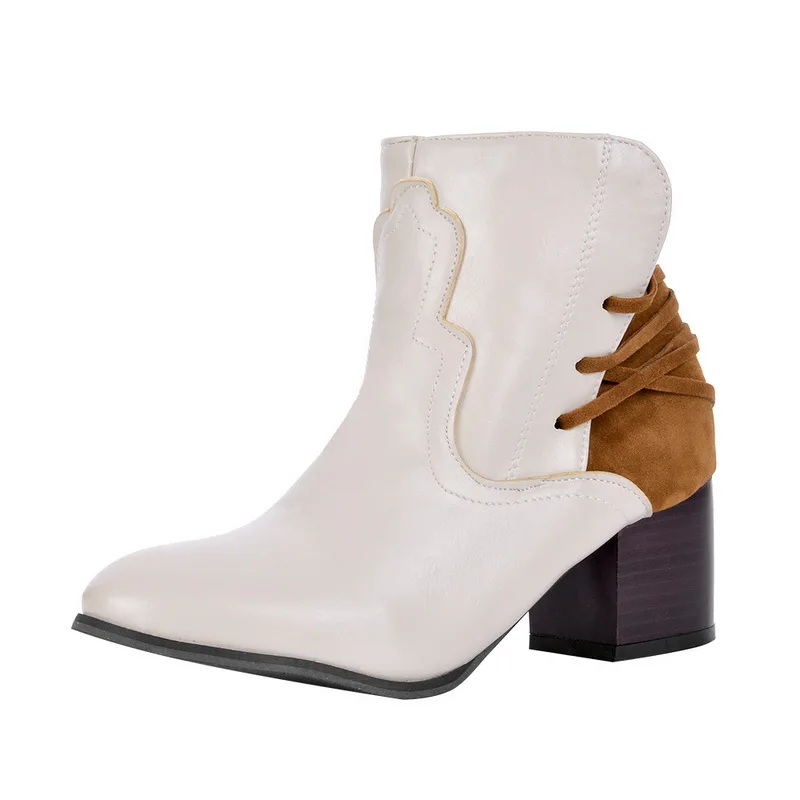 ADISPUTENT Boots Women Leather Shoes For Winter Boots Shoes Woman Casual Spring botas mujer Female Ankle Ladies botas