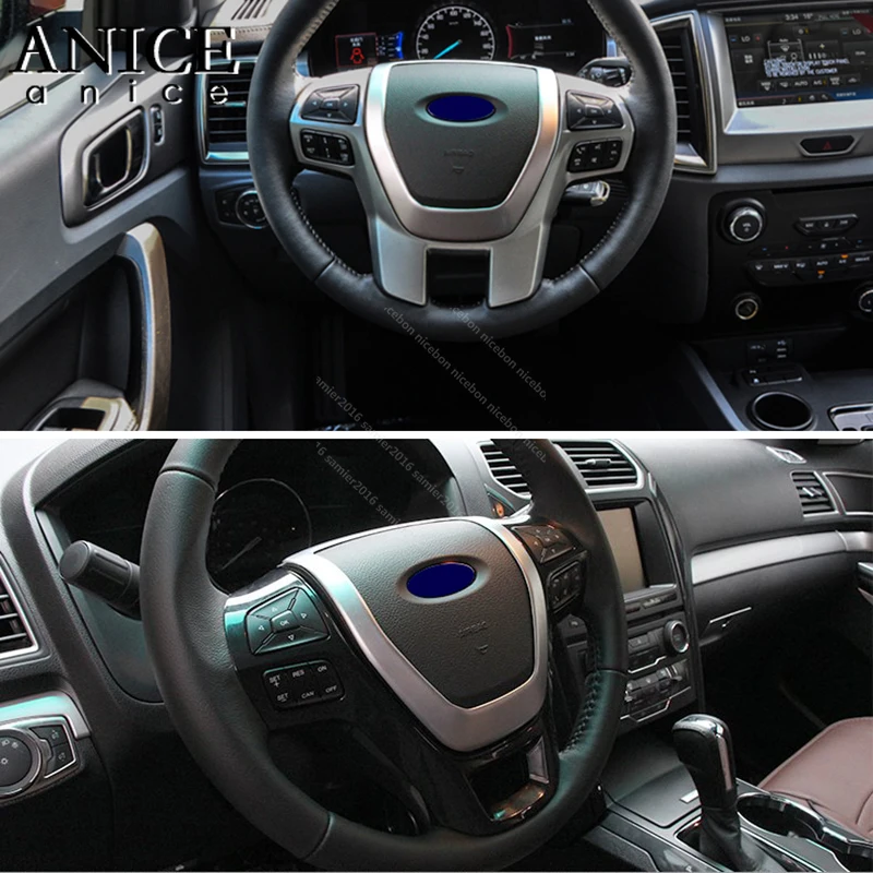 Рулевое колесо рамки декоратор Обложка отделка Подходит для Ford Ranger Everest Endeavor