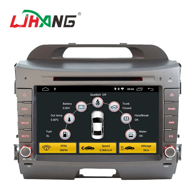 Perfect LJHANG Car DVD Multimedia Player Android 9.0 For Kia sportage 2010 2011 2012 2013 2014 2015 GPS WIFI 2 Din Car Radio Stereo Auto 1