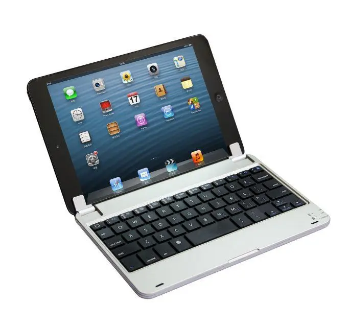 

IPad Mini23 Tablet PC Bluetooth Keyboard Mini4 Wireless Keyboard Revolving Shaft Card Slot-Keyboard Factory Pin