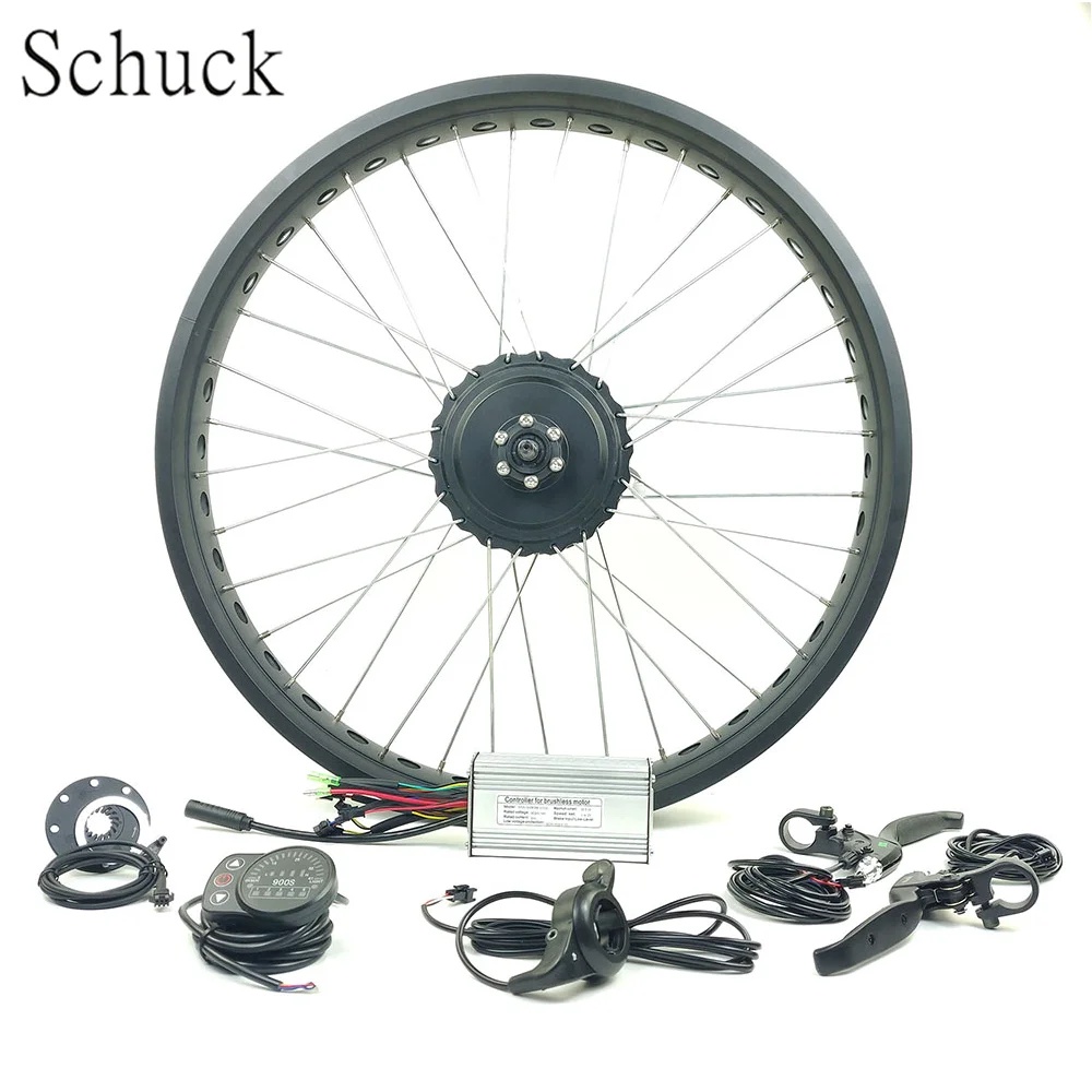  Schuck 48V 750W REAR WHEEL motor SNOW EBIKE kit elecrtic bicycle LED 900S Display hub motor with fa - 4000189357282