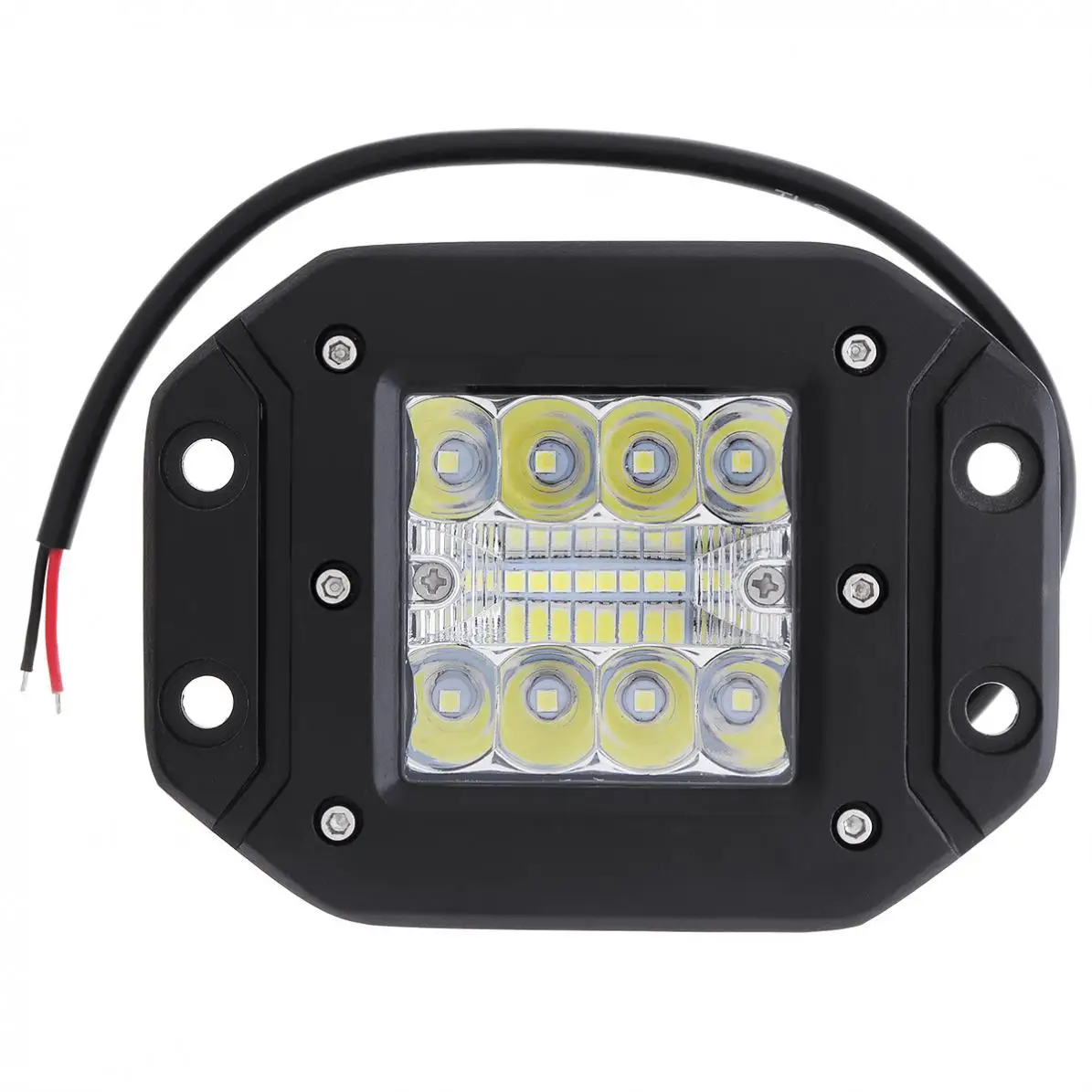 5 Inch 48W 6000K Waterproof Ultra Bright LED Square Car Work Light Pod Light Off Road Driving Lights LED Light Bar Fog Light