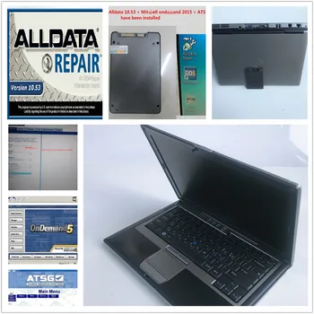 

95% new Laptop D630 4GB Auto Repair Software Alldata V10.53+Mitchell 2015 in 1TB new SSD car truck repair program insatlled well