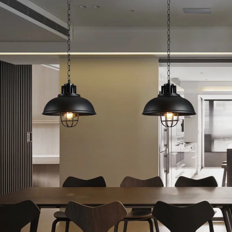 

Led Retro Restaurant Chandelier Dining Table Lamp Industrial Style Hairdressing Clothing Store KTV Bar Decorative Lighting