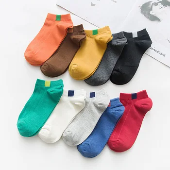 

1 Pair Fashion Sock Women 2020 Spring Autumn New Women Short Solid Color Girls Socks Women Ankle Socks Short White Gray Black