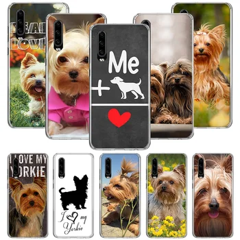 Funda de silicona I Love My Dog Yorkie para Huawei P20 P30 P40 P Smart Z + P10 Mate 30 10 20 Lite Pro