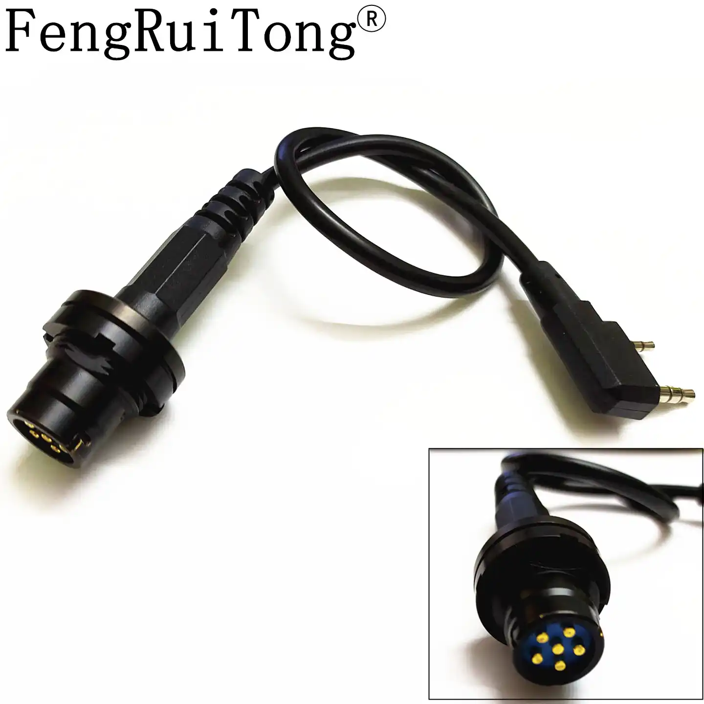 LEMO to TP120/U174 NATO adapter cable 12 inch for MSA LEMO 6PIN Sordin headsetWalkie Talkie