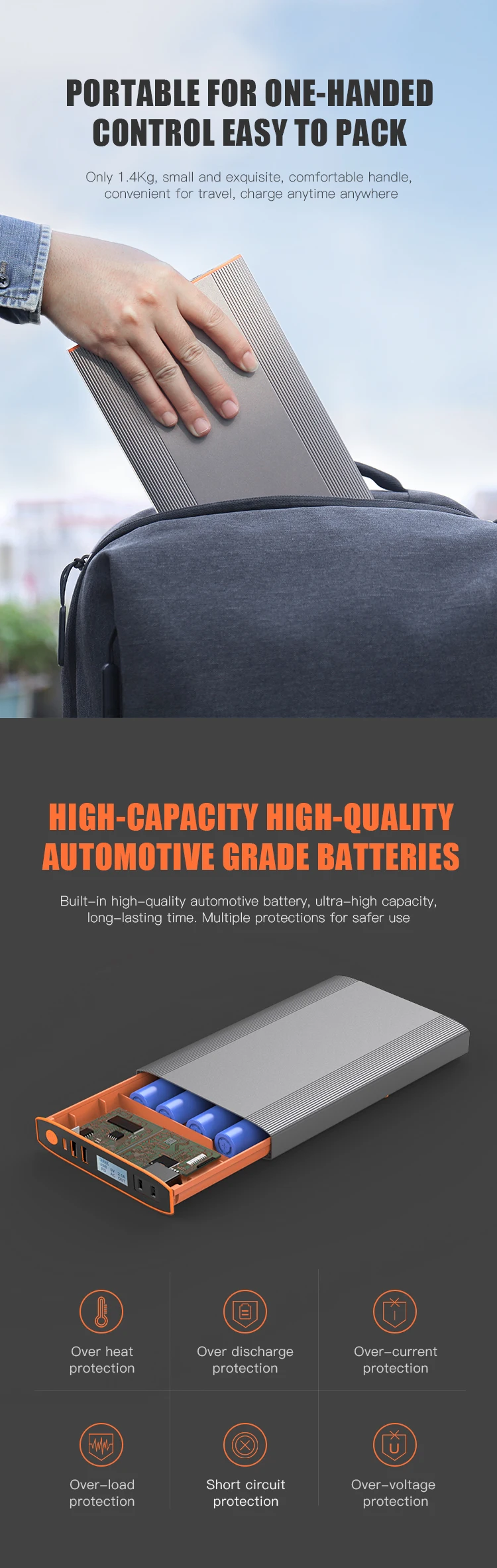 powerbank 40000mah 100W Portable Power Station 50000mAh 65W PD Two Way Type C Quick Charge Power Supply for Laptop Notebook Tablet Mobile Phone battery pack for phone