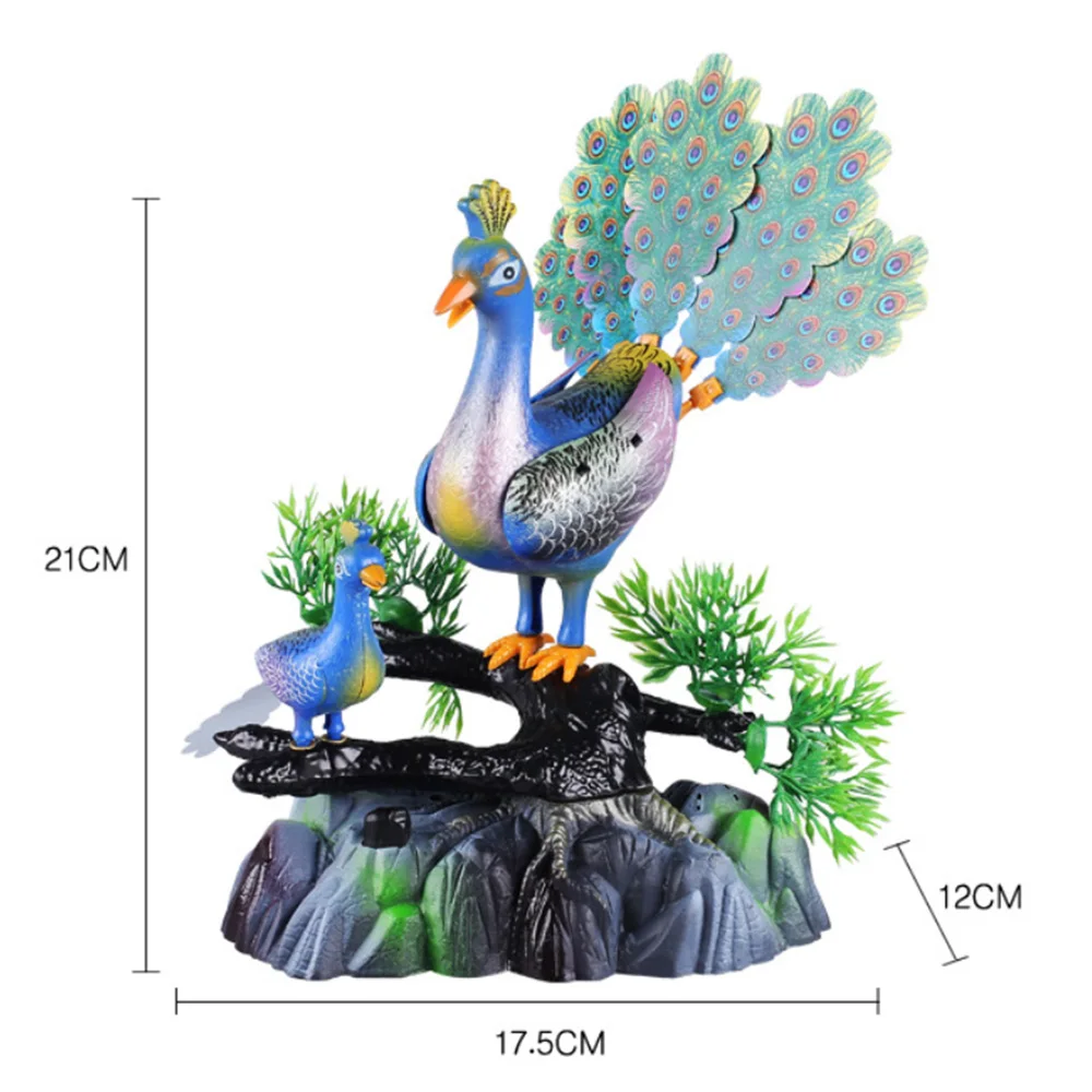 Симпатичная детская игрушка электрические птицы звуковой с голосовым управлением игрушка для домашних животных Моделирование павлин детская игрушка подарок садовые украшения