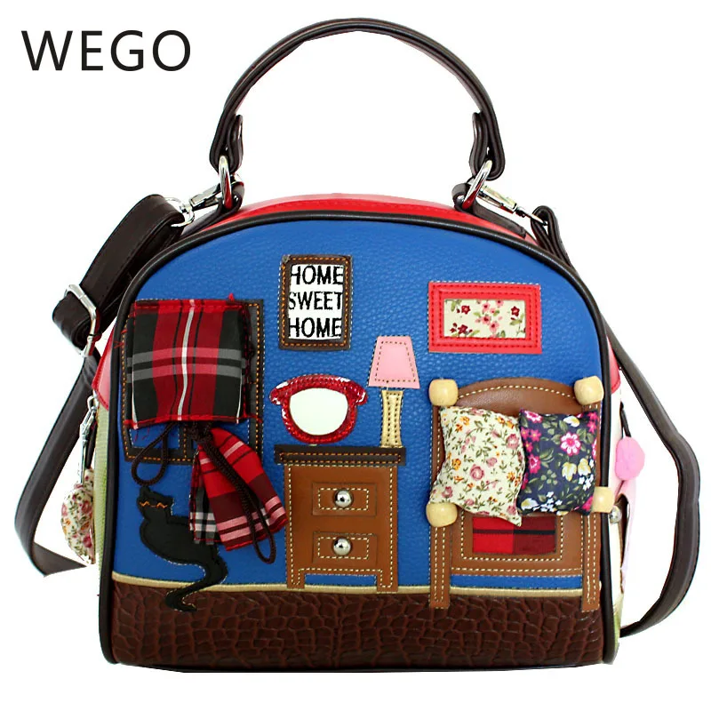 

2020 New Year Christmas Gift Italian Designer Cartoon Embroidered Shell Bag Messenger Bag Embroidery Creative Girlfriend Bag