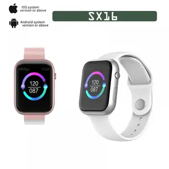 

SX16 Men's Smart Watch Waterproof Female Music Control Bluetooth 4.2 Heart Rate Monitoring Touch Fitness Wristband Android IOS