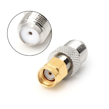 

F Type Female Jack to SMA Female Socket Straight RF Coax Adapter F to SMA Plug