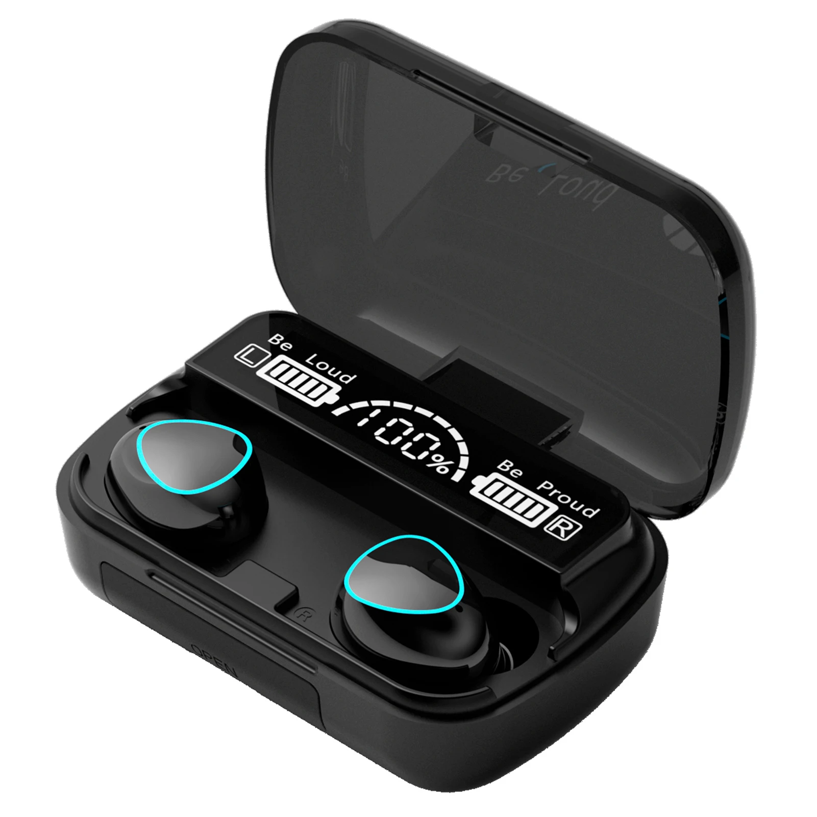 M10 TWS Wireless Headphones Bluetooth 5 0 Earphones HIFI Stereo Earbuds Waterproof Headsets 2000mAh Charging Box