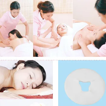 

New Hot 100Pcs Non-woven Fabric Disposable Face Massage Pad Pillow Cover Towel Masks Beauty Tool SMR88