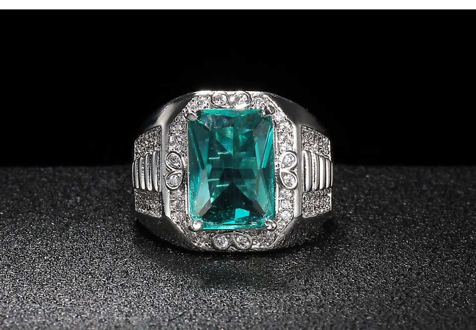 Bague Ringen, роскошные ювелирные украшения, серебро 925, кольцо для женщин, прямоугольные драгоценные камни, геометрические изумруды, Женский Подарок на годовщину