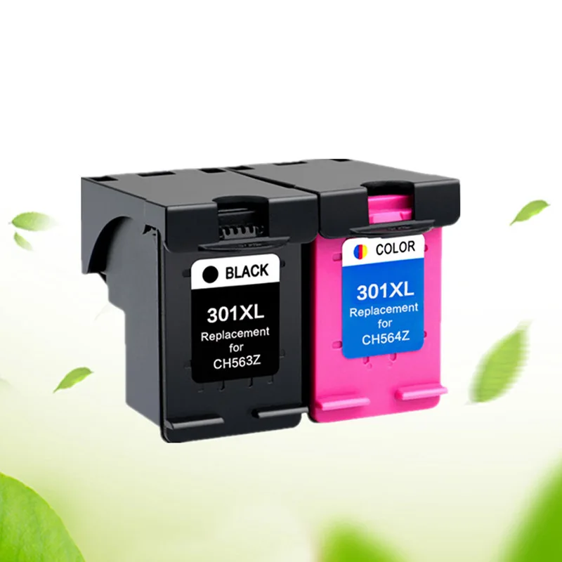 

Compatible 301Xl Ink Cartridge Replacement for Hp 301 Xl for Hp301 Ch563Ee Ch564Ee for Deskje 1000 1050 2000 2050 2510 3000 3054
