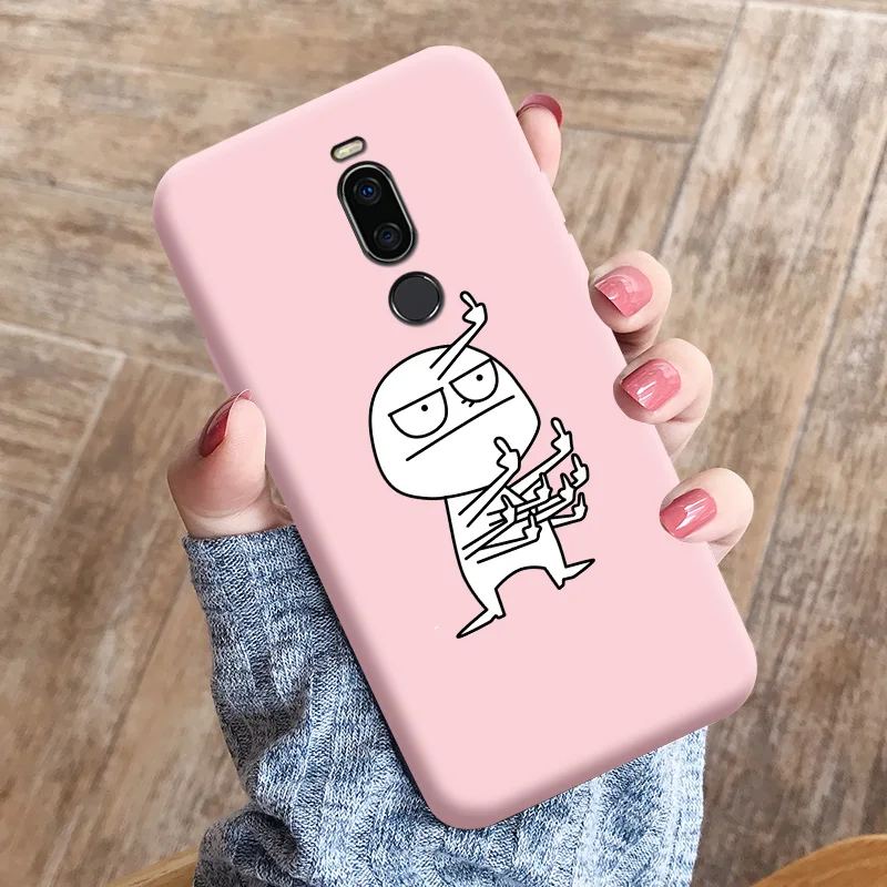 best meizu phone cases Black Soft TPU Shell For Meizu X8 Case Personality Tide Shell For MEIZU X8 Case Silicone Edging Matte Phone Case Cover For MEIZU cases for meizu Cases For Meizu