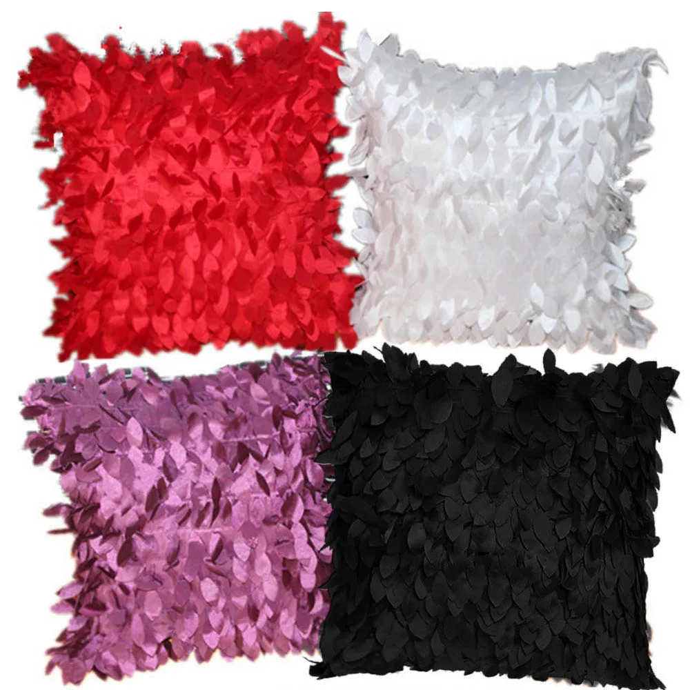 Hot Fallen Leaves Feather Couch Cushion Cover Home Decor Sofa Throw Pillow Case