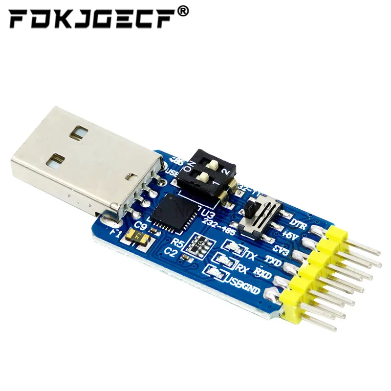 1 шт. CP2102 USB к UART TTL RS232 RS485 взаимный преобразователь 6 в модуль преобразования