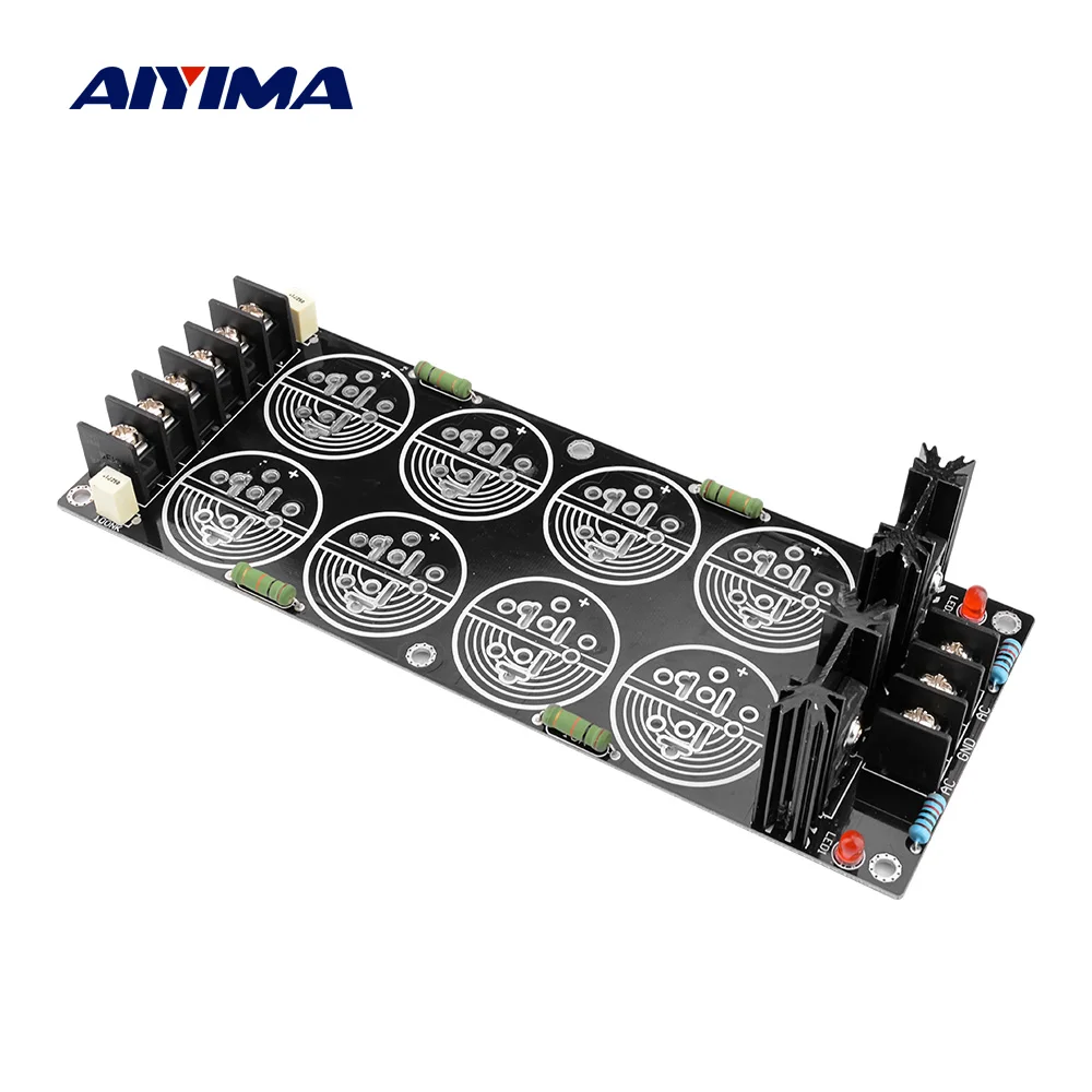 Aiyima 120a Fonte de Alimentação Retificador Filtro Capacitor Placa Peças Capacitores 35 mm Faça Você Mesmo Amplificador Áudio Pcb Placa