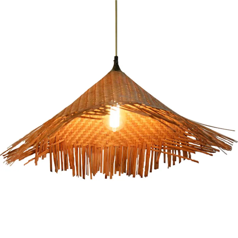 

Birdcage design retro rattan pendant lighting Pastoral vintage restaurant bar decoration hanging lamp