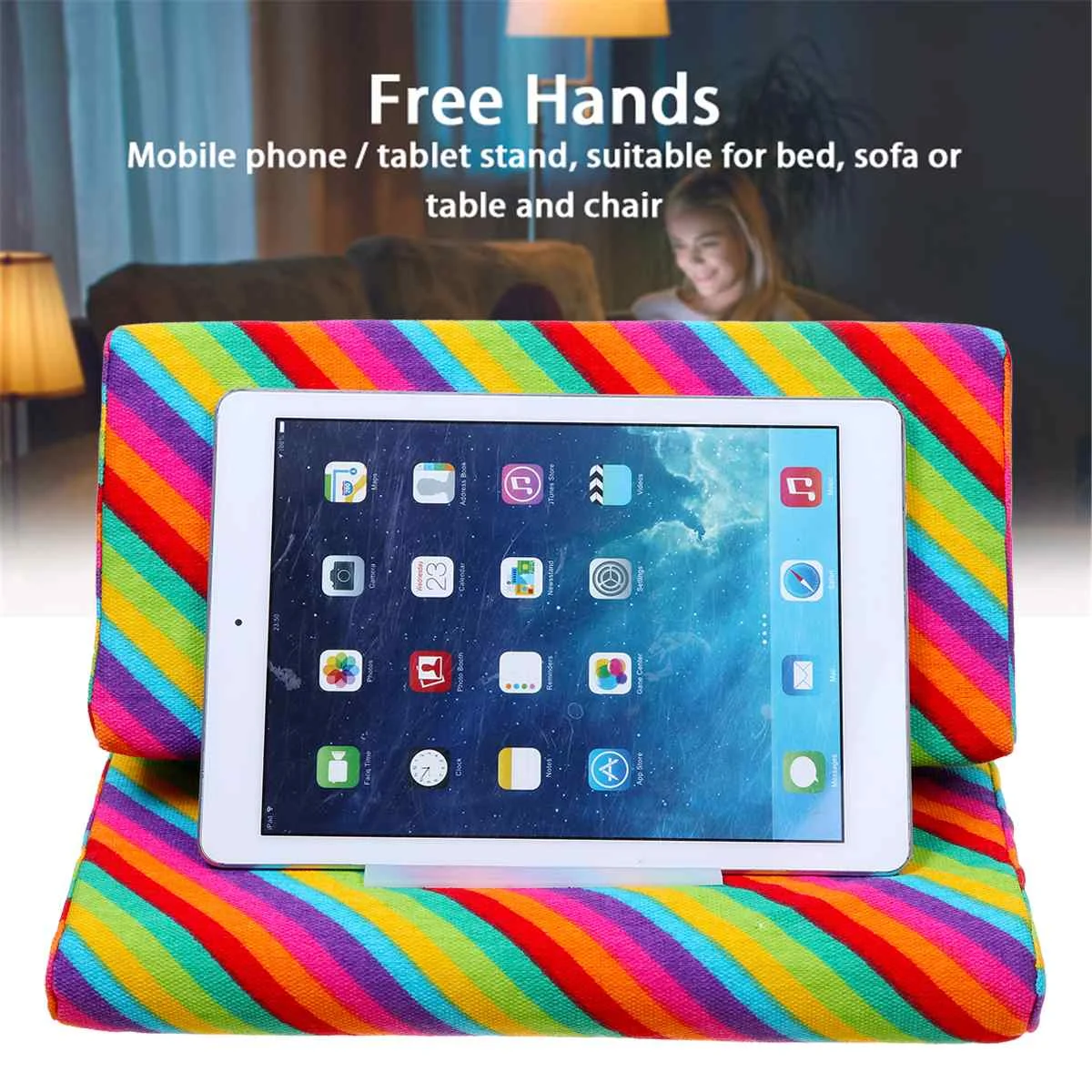 Acquista Supporto per tablet con cuscino in spugna per iPad per Samsung per  Huawei per Xiaomi supporto per tablet supporto per telefono cuscino per  riposo a letto supporto per lettura Tablette