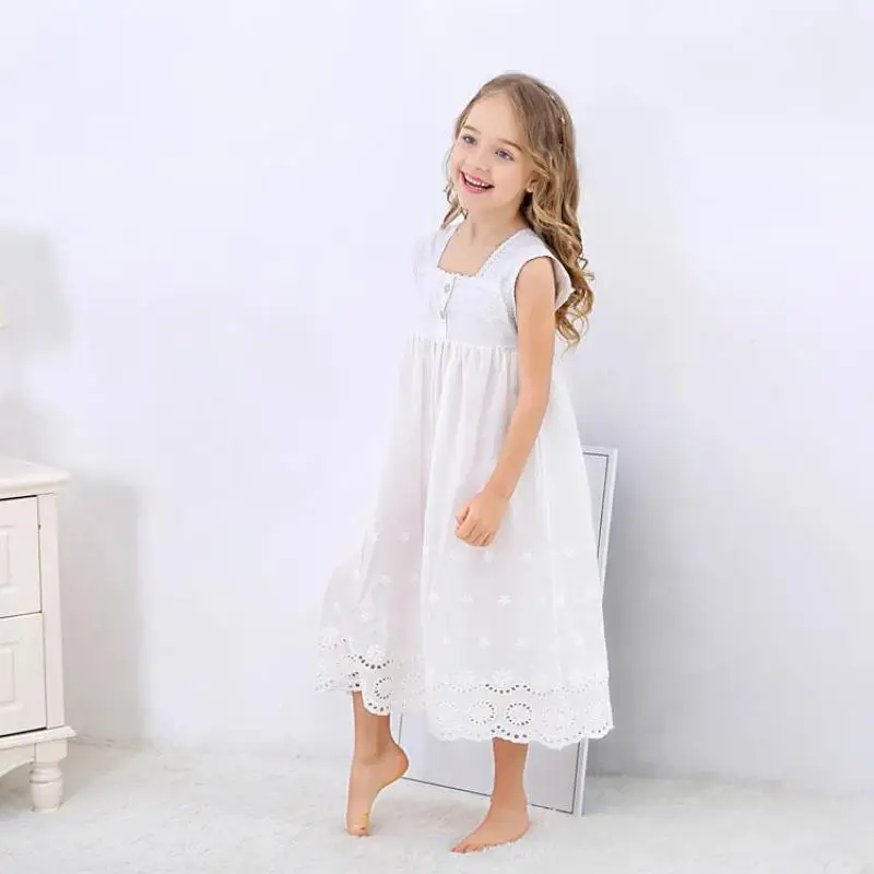 Toddle Girl Nightdress Princess Dress Children Pajamas Nightgowns For Girls Sleeping