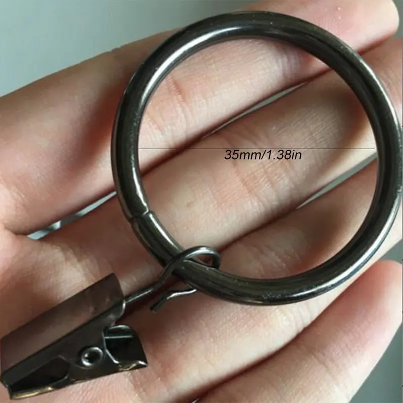 10 шт. полированный шар для душевой занавески кольца зажимы штор кольцо с крючками