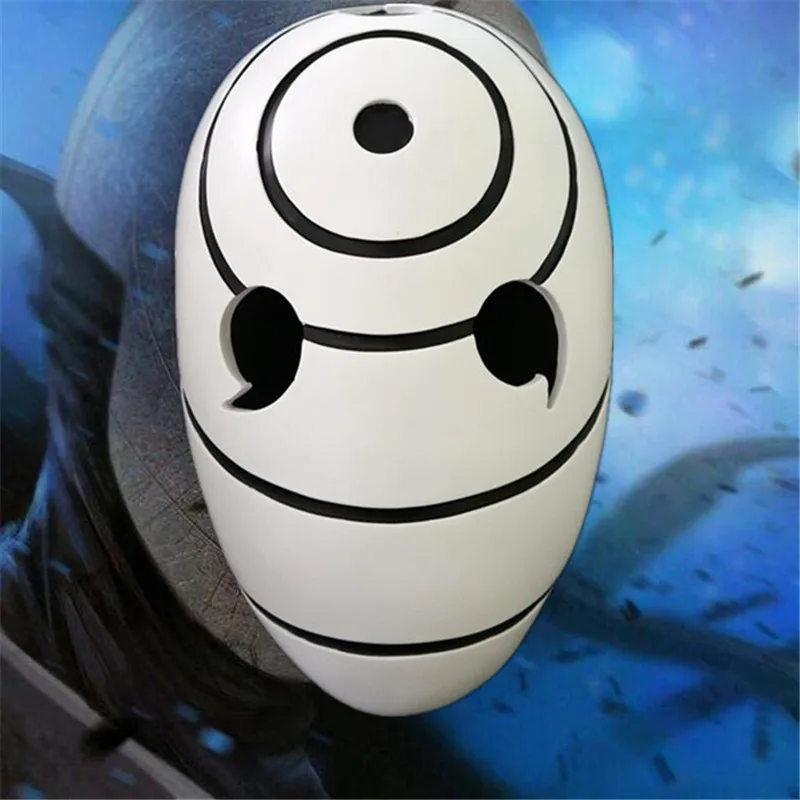 Discount  Japan Anime Naruto Tobi Mask Cosplay Costumes Props Uchiha Obito Orange Resin Party Halloween Mask 