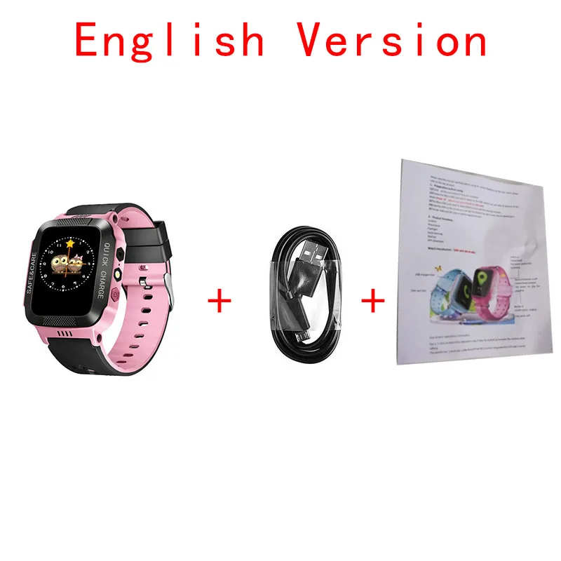 option 2 Y21S Детские умные часы анти-потеря дети Безопасный gps трекер SOS Вызов GSM Smartwatch Браслет Смарт позиционирование подходит для Android IOS - Цвет: option 2