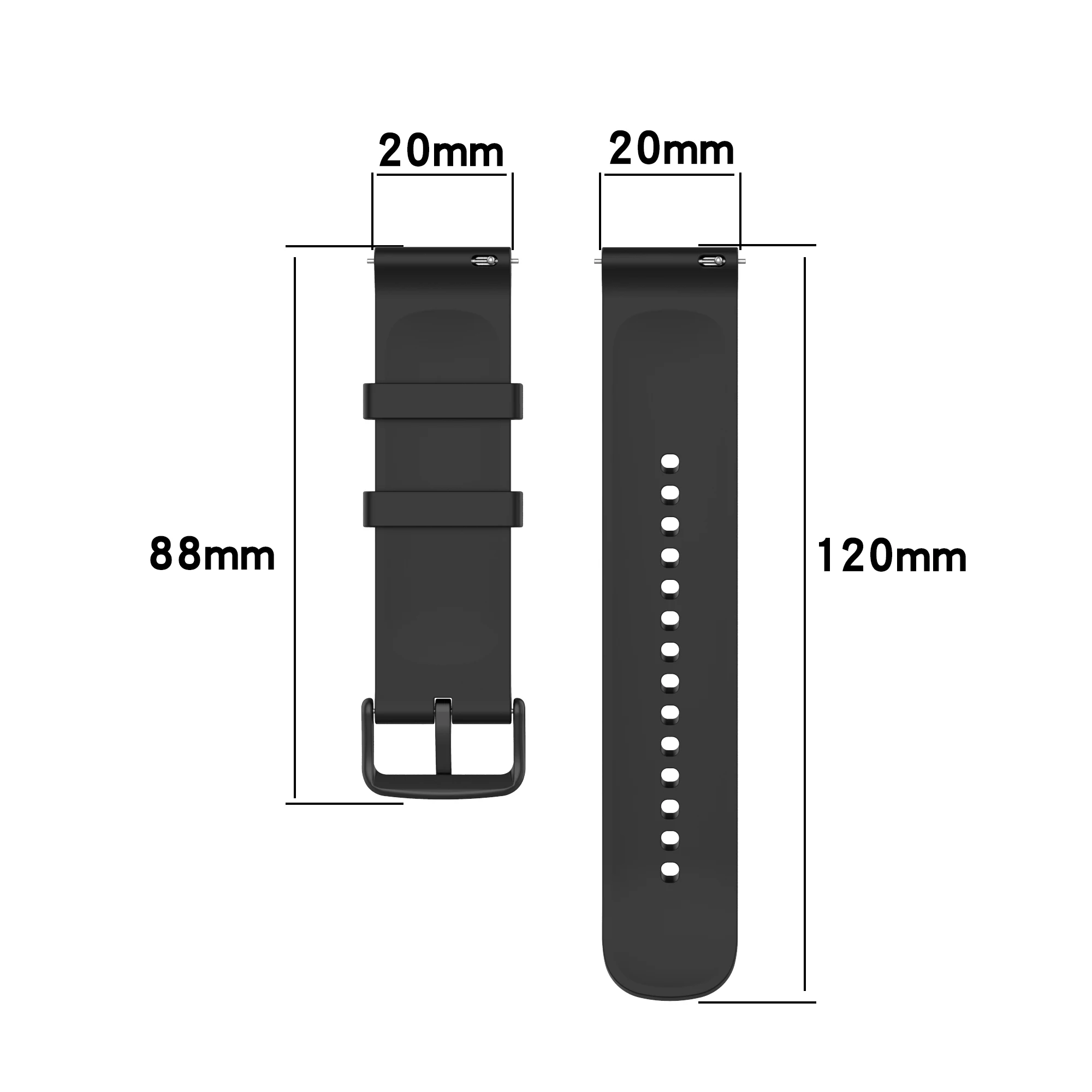 Sporty 20mm Watchband Strap - New Wristband Collection