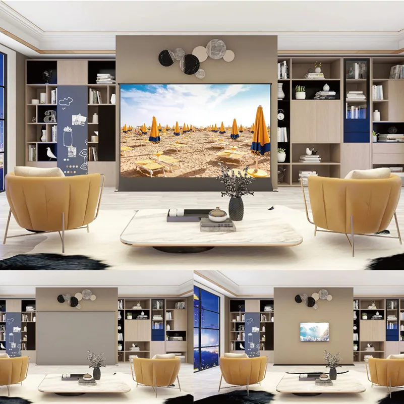 T6HALR 16:9 формат HDTV моторизованный окружающий свет отклонение ALR Электрический пол