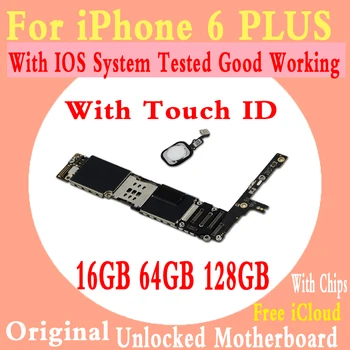 

Factory unlocked for iphone 6 Plus 5.5inch Motherboard with Touch ID,Original for iphone 6Plus Logic board with Free iCloud