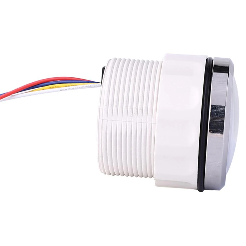 Marine Boat Outboard Engine Trim Tilt Gauge, 9-32V 0-190 Ohm, UP-DN -Left Display